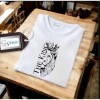 Erkek Ön Baskili T-shirt Plus Model